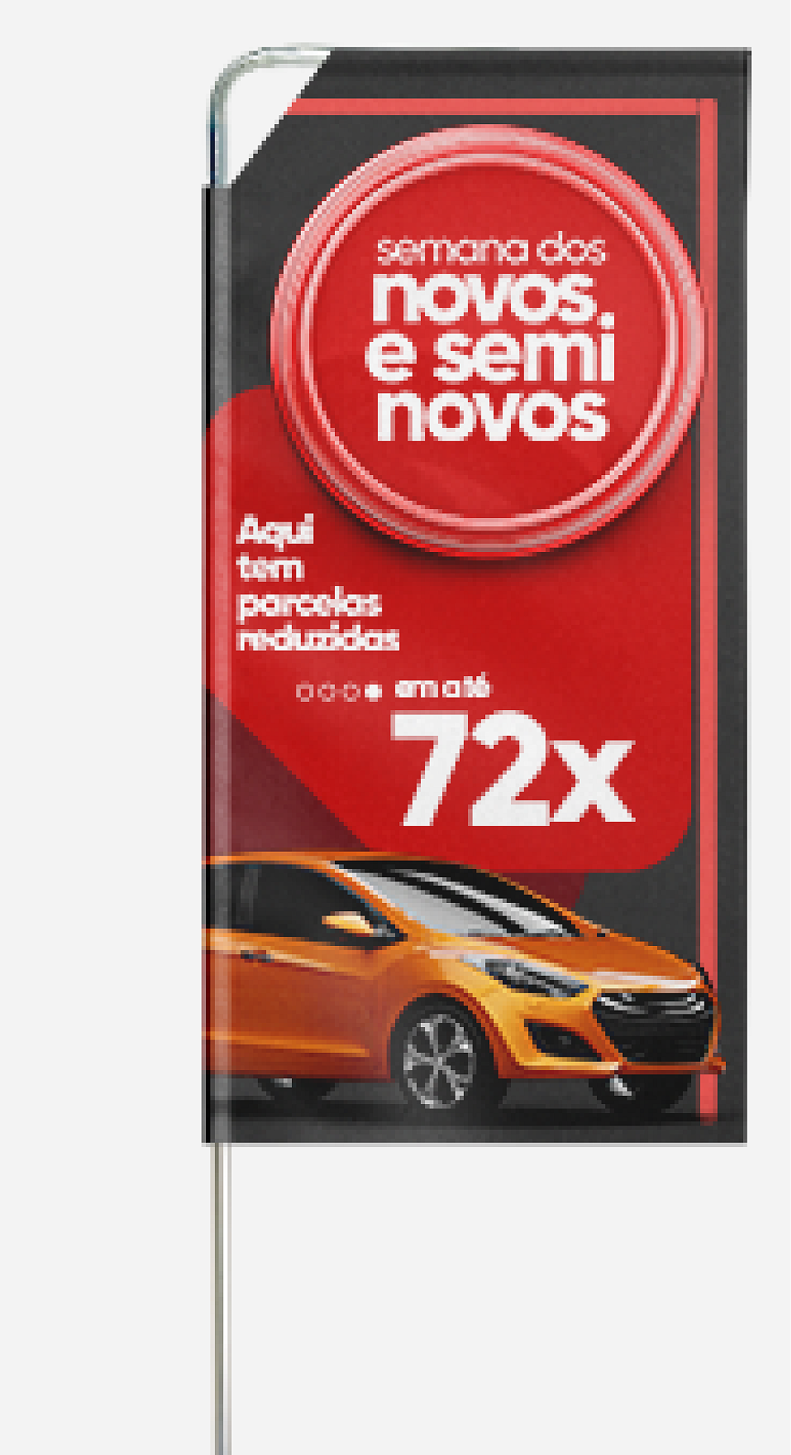 Windbanner retangular M s/base